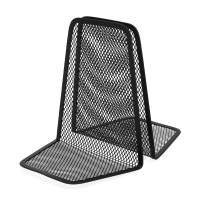 123ink black mesh bookend, 15cm x 13.2cm x 9cm (2-pack) 303085