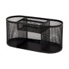 123ink black mesh desk organiser