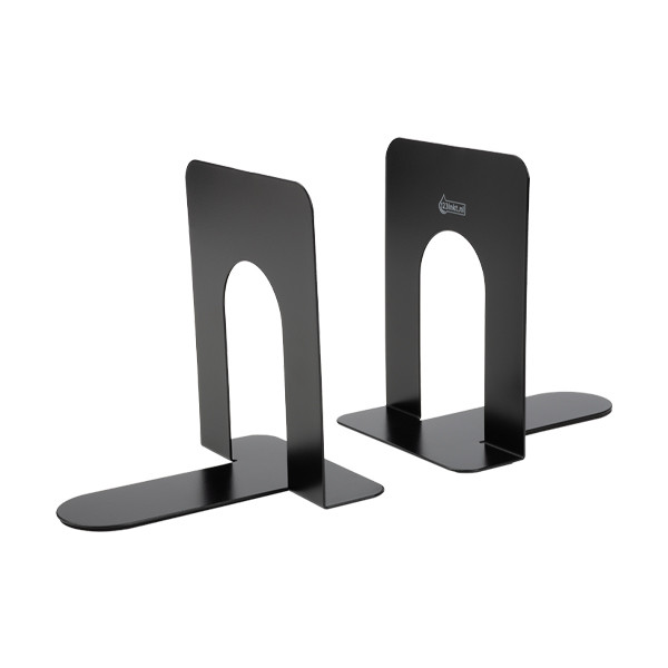 123ink black metal bookend, 14.5cm x 12cm x 15.2cm (2-pack) 3506290C 301315 - 2