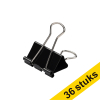 123ink black paper clamp, 32mm (36-pack) 302213 - 1