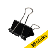 123ink black paper clamp, 41mm (36-pack) 302214 - 1