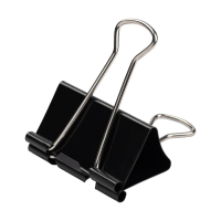 123ink black paper clamp, 51mm (12-pack) 2135190C 301934