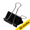 123ink black paper clamp, 51mm (36-pack) 302215 - 1