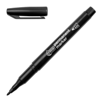 123ink black permanent marker (1mm round) 300885