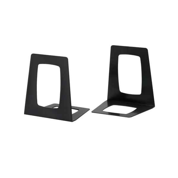 123ink black plastic bookends 13.8cm x 17.8cm x 15.6cm (2-pack) 2648955990C 301209 - 1