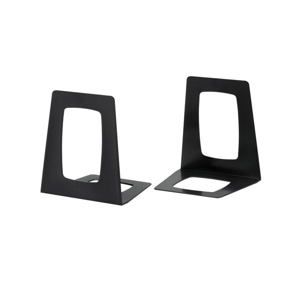 123ink black plastic bookends 13.8cm x 17.8cm x 15.6cm (2-pack) 2648955990C 301209 - 1