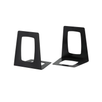 123ink black plastic bookends 13.8cm x 17.8cm x 15.6cm (2-pack) 2648955990C 301209