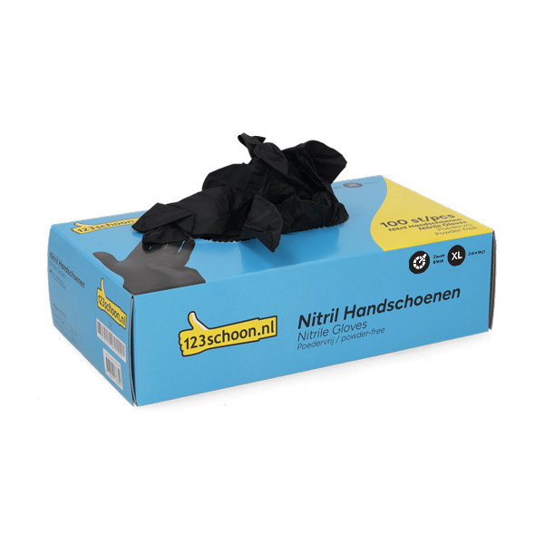 123ink black powder free Nitrile gloves, size XL | 100-pack SDR07300 - 2