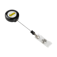 123ink black retractor with push button closure (10-pack) 302569