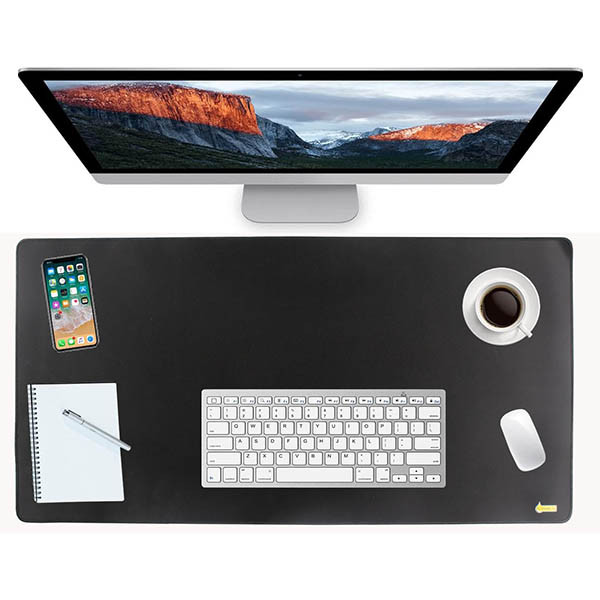 123ink black silicone desk pad, 80cm x 40cm 52680089C 302422 - 2