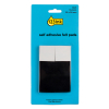 123ink black square self-adhesive felt pads, 28mm (12-pack) FP-28S 301009