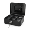 123ink black steel cash box, 20cm x 17cm x 9cm 302944 - 2