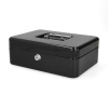 123ink black steel cash box, 25cm x 19.1cm x 9cm 302942 - 1