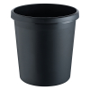123ink black wastepaper bin