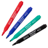 123ink black/red/blue/green flipchart markers (1mm - 3mm round)  390565 - 1