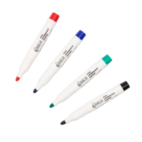 123ink black/red/blue/green mini whiteboard markers (1mm round)  390574