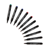 123ink black/red/blue/green permanent markers (10-pack)