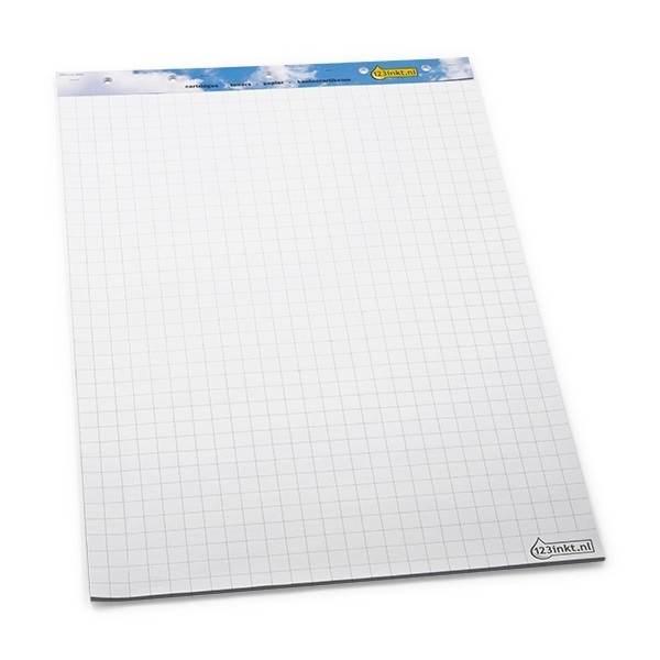 123ink blank/squared flipchart, 65cm x 100cm (2 x 50 sheets) 65100C 7700140C 300265 - 1