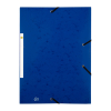 123ink blue A4 cardboard elastomer folder
