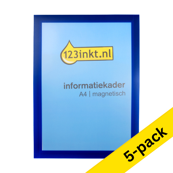 123ink blue A4 magentic information frame (5-pack) 486907C 301731 - 1