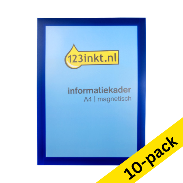 123ink blue A4 magnetic information frame (10-pack)  302743 - 1