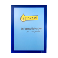 123ink blue A4 magnetic information frame 498807C 301628