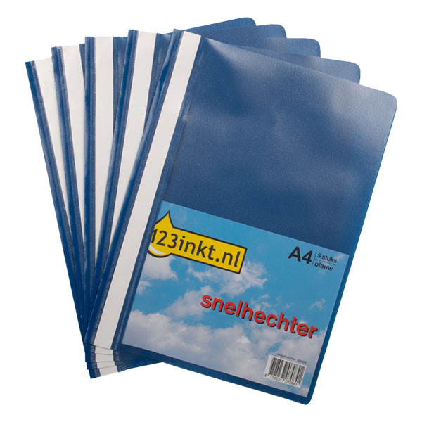 123ink blue A4 project folder (5-pack) 28334C 41910035C K-22039C 300449 - 1