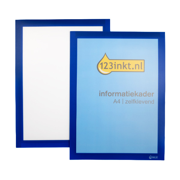 123ink blue A4 self-adhesive information frame (2-pack) 487207C 301636 - 1