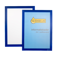 123ink blue A4 self-adhesive information frame (2-pack) 487207C 301636