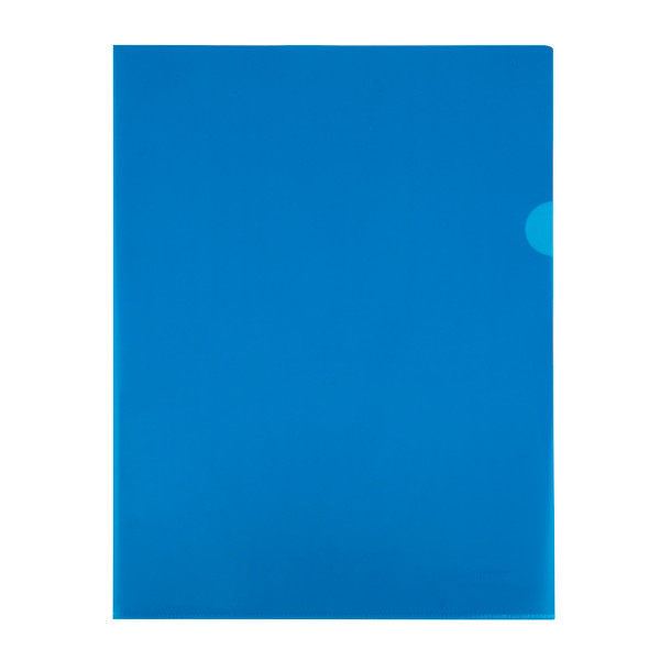 123ink blue A4 transparent view folder 120 micron (100-pack) 54837C 390552 - 1
