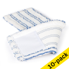 123ink blue and white microfibre cloth for floor mop (10-pack) SDR07324 - 1