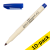 123ink blue eco permanent marker (1mm round) (10-pack) 390607 - 1