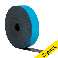 123ink blue erasable magnetic label tape, 2cm x 10m (3-pack)