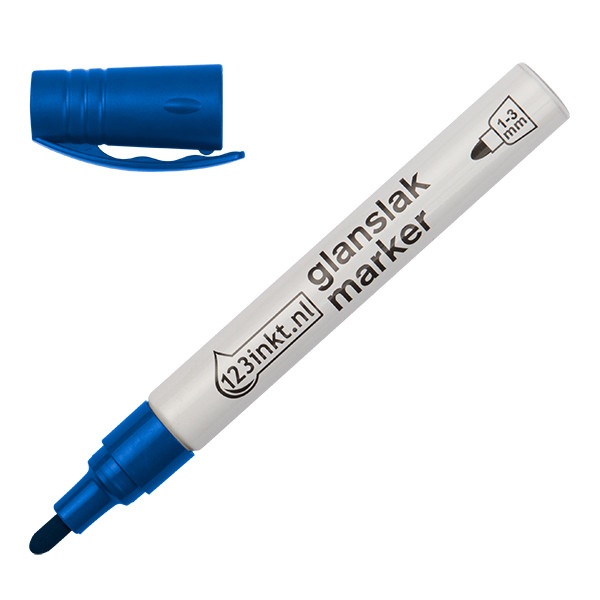 123ink blue gloss paint marker (1mm - 3mm round) 4-750-9-003C 300827 - 1