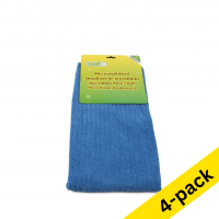 123ink blue mop for parquet and laminate, 50cm x 70cm (4-pack) SDR07322