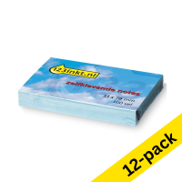 123ink blue self-adhesive notes, 100 sheets, 51mm x 76mm (12-pack)  300069