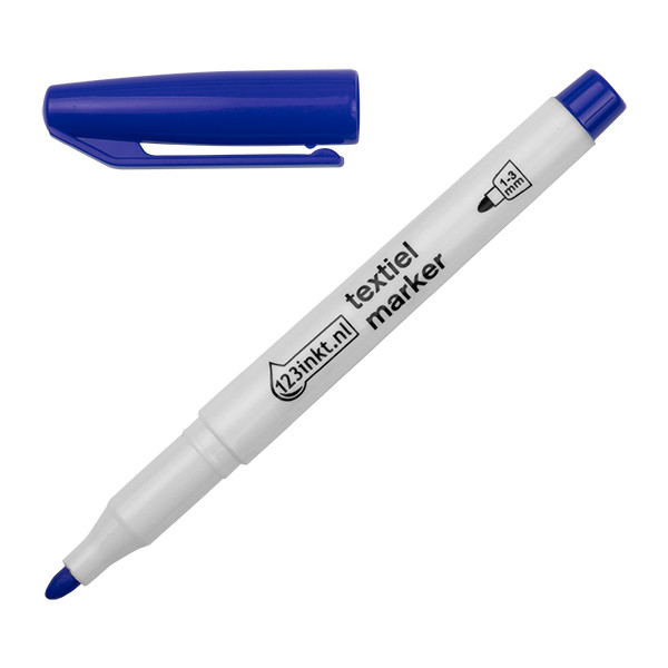 123ink blue textile marker (1mm - 3mm round) 1047003C 9000031273 300841 - 1