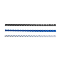 123ink blue/white/black binding spine, 6mm (75-pack) 340047