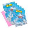 123ink bright pink A4 matte photo sticker paper (10-pack x6) 300348 - 1