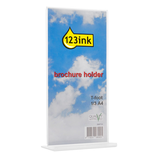 123ink brochure holder with T-foot 1/3 A4 DE45101C SV10801 300732 - 1