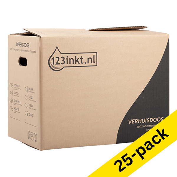 123ink brown moving boxes with double bottom (5 x 5-pack) 301924 - 1