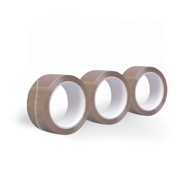 123ink brown packing tape, 50mm x 66m (3-pack) 57168-00000-05-3C 300339 - 1