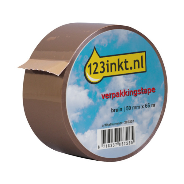 123ink brown packing tape, 50mm x 66m 57168-00000-05C 300307 - 1