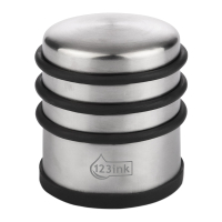123ink chrome/black door stopper, high model, 1kg TL74051C 300993