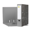 123ink cloudy grey A4 cardboard lever arch file binder, 80mm  300521