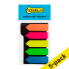 123ink coloured index arrows, 45mm x 12mm (5 x 25 tabs) (5-pack) 301085 - 1