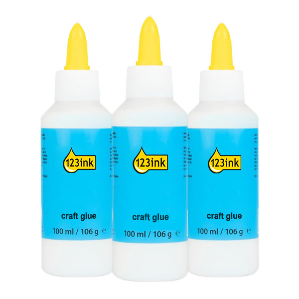 123ink craft glue, 100ml (3-pack)  301062 - 1