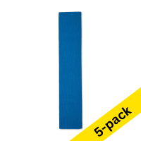123ink dark blue crepe paper, 250cm x 50cm (5-pack)