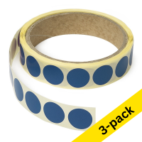 123ink dark blue marking dots Ø 18mm (3 x 1,000 labels)  035243