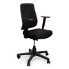 123ink ergonomic office chair black with upholstered backrest  300417